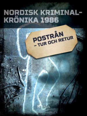 cover image of Postrån--tur och retur